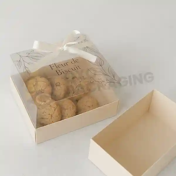 box with clear lid for cookies