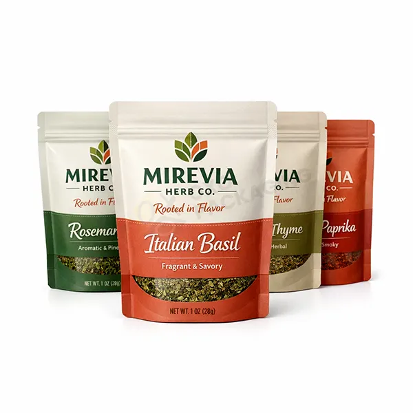 branded herb packaging
