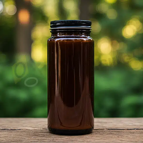 brown glass canning jars