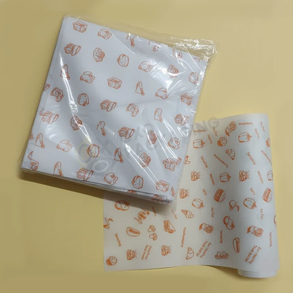 butter paper with logo