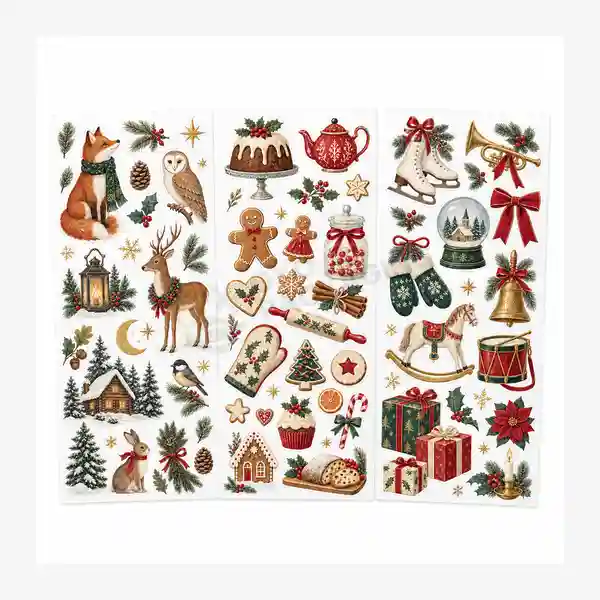 christmas card stickers ideas
