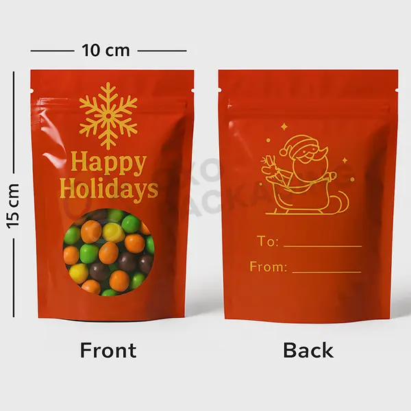 christmas mylar bags wholesale