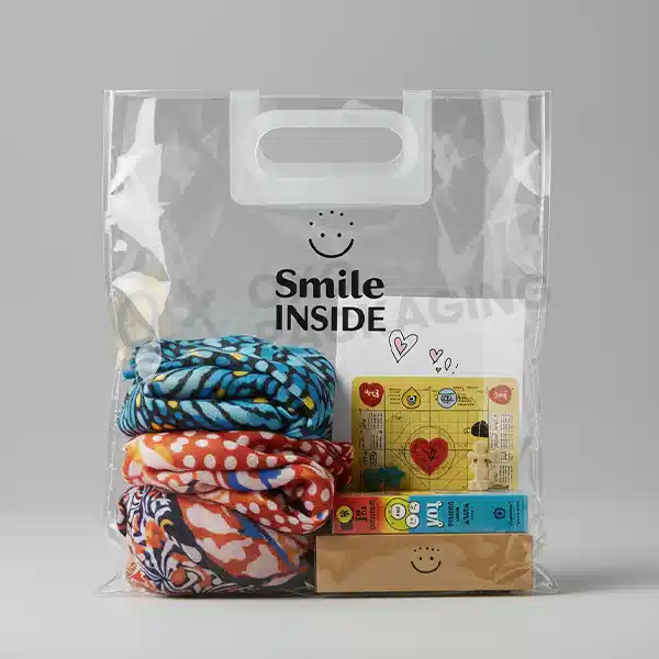 clear gift bags christmas