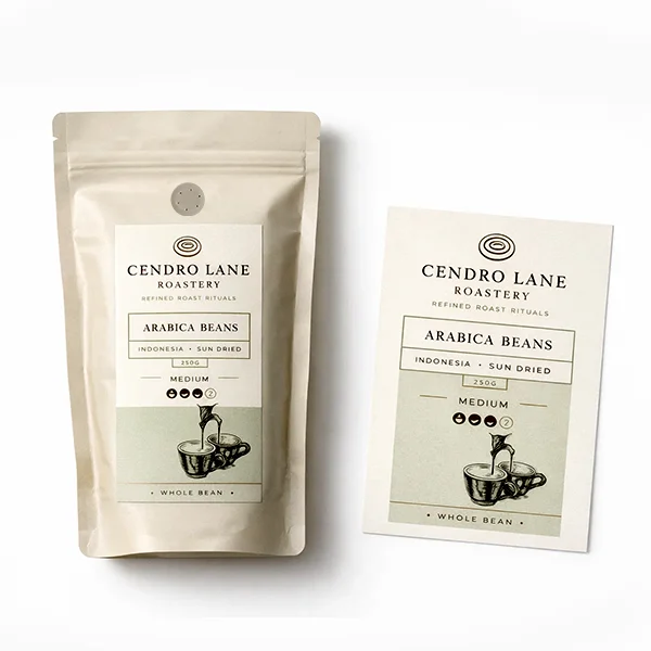 coffee bag labels