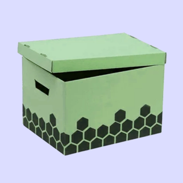 corrugated file storage box