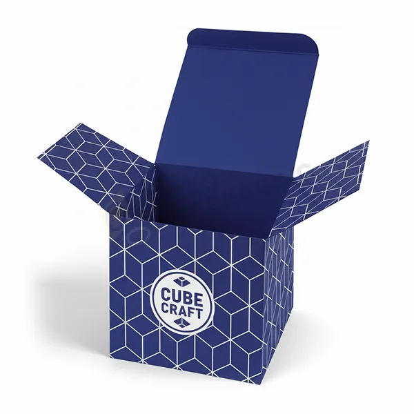 cube boxes with logo