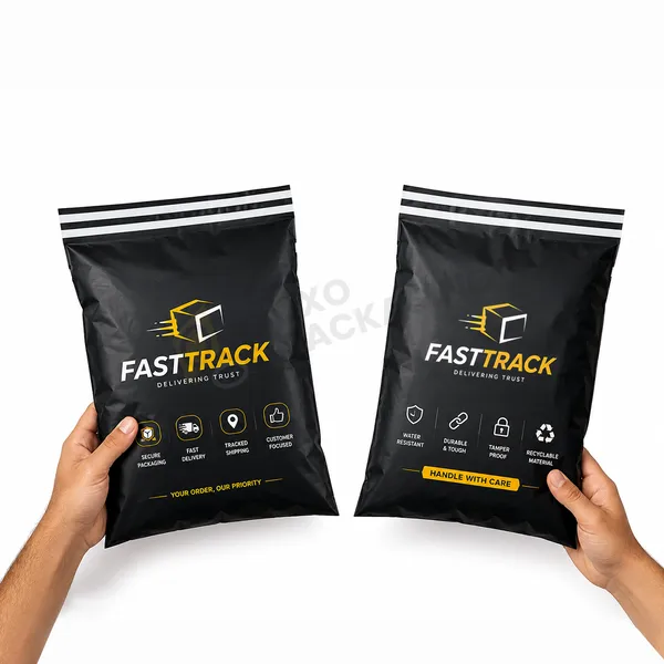custom black compostable mailers