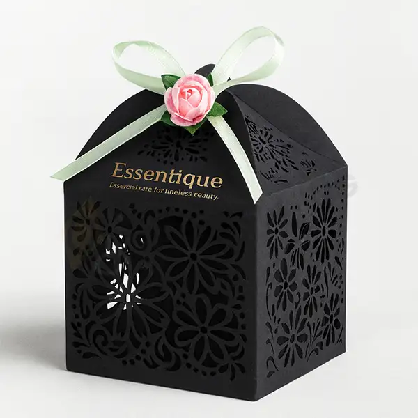 custom black favour boxes