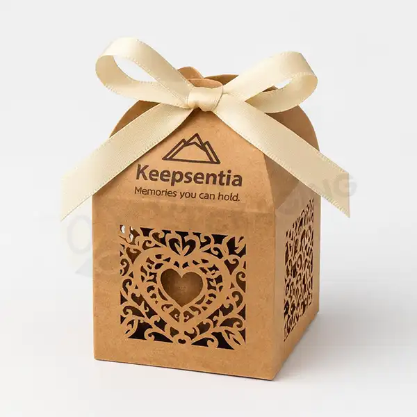 custom brown favour boxes