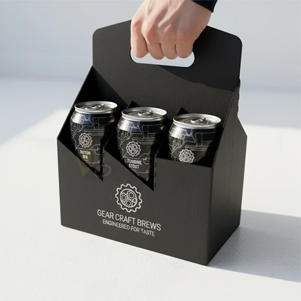 custom cardboard can carriers