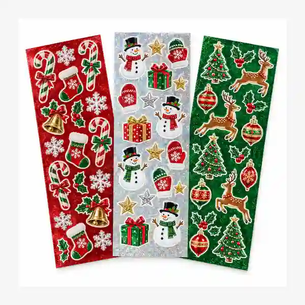 custom christmas card stickers