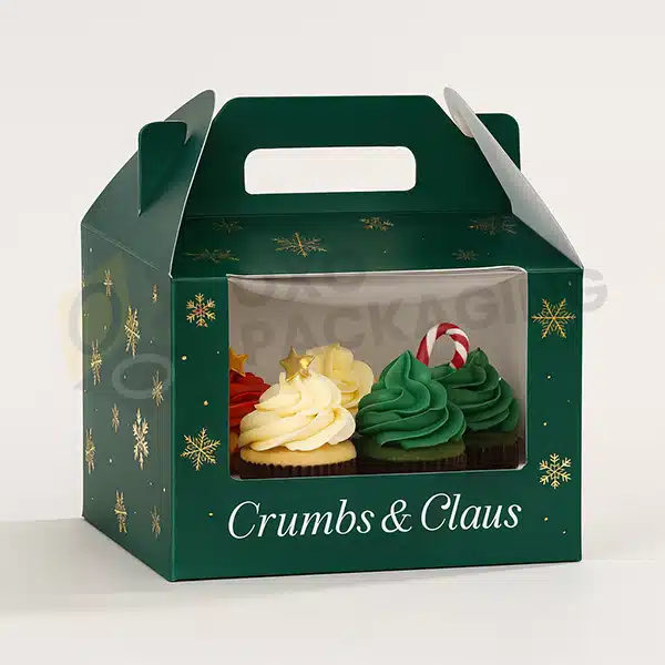 custom christmas cupcake boxes