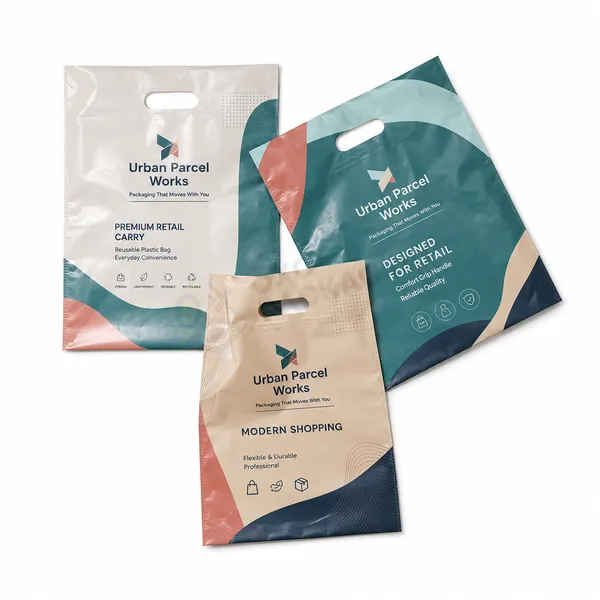custom die cut handle bags