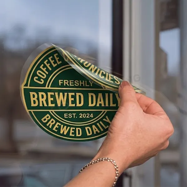 custom double sided stickers