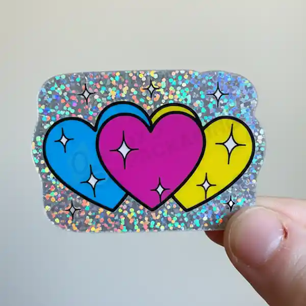 custom glitter stickers