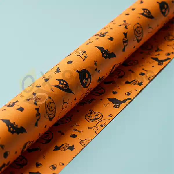 custom halloween gift wrapping paper
