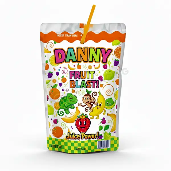 custom juice pouches design