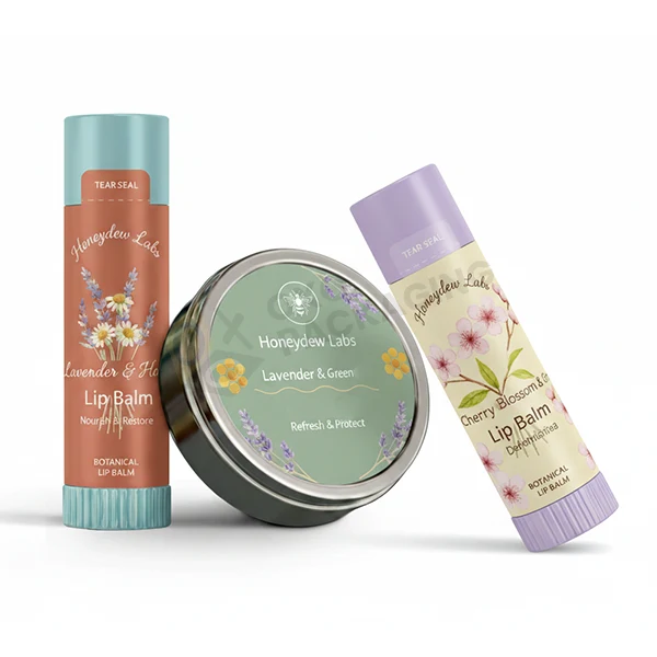 custom lip balm labels design