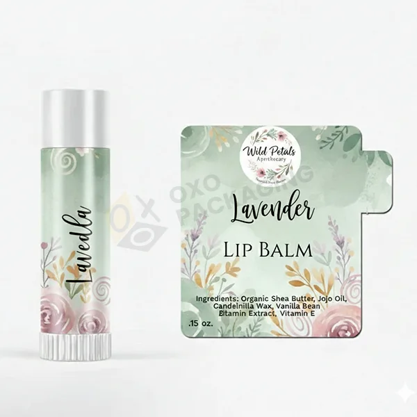 custom lip balm labels wholesale