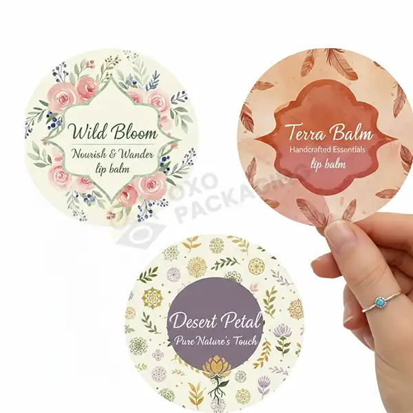 custom lip balm labels with logo