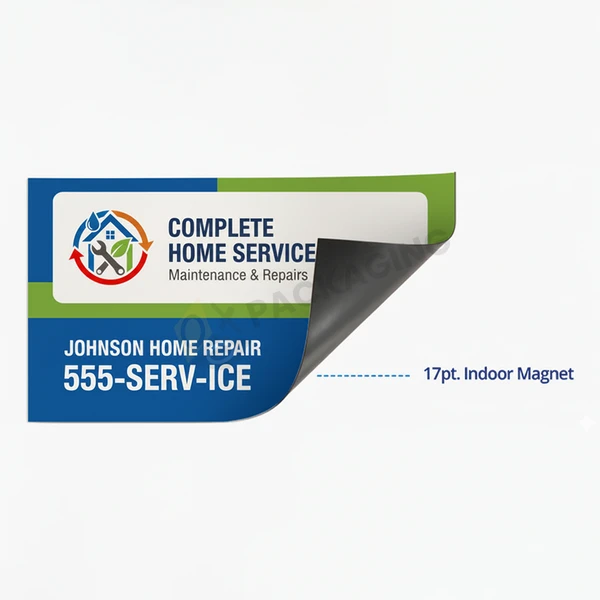 custom logo printed business card magnets