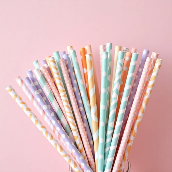 custom paper straws wholesale