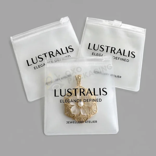 custom plastic jewellery bags