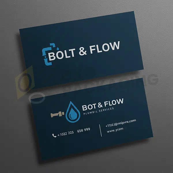 custom Plumbing Business Cards