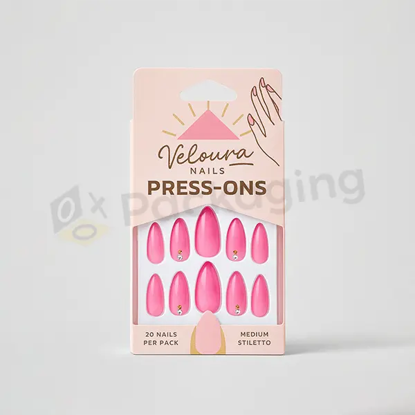 custom press on nail packaging boxes
