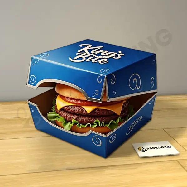 custom printed burger box