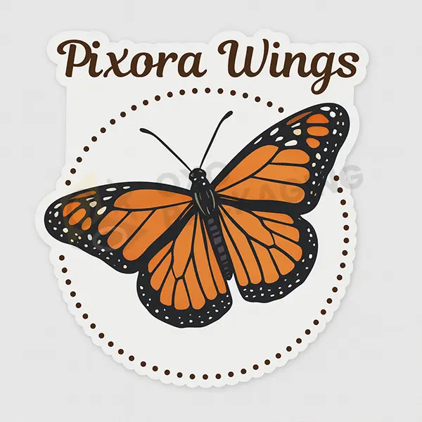 custom printed butterfly decals