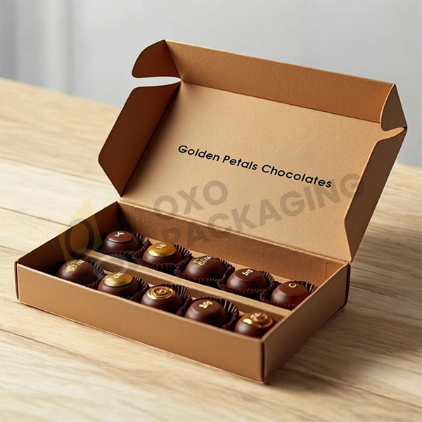 Custom Printed Chocolate Cardboard Packaging Boxes