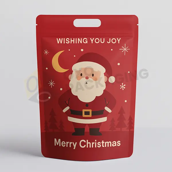 custom printed christmas mylar bags