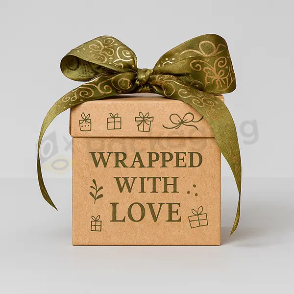 custom printed cube gift boxes with lids
