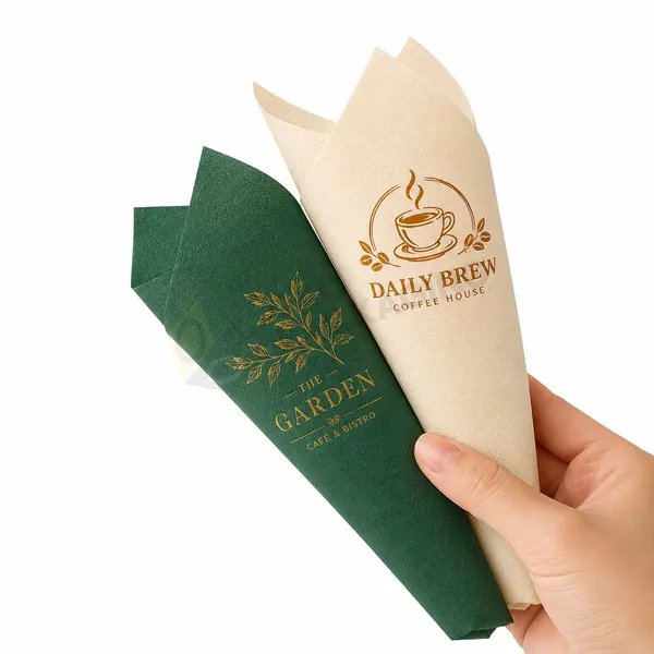 custom printed serviettes logo