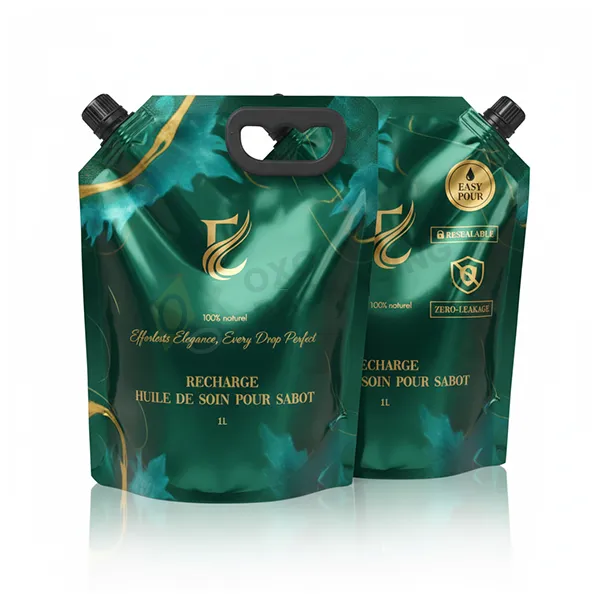 custom refill pouch with spout