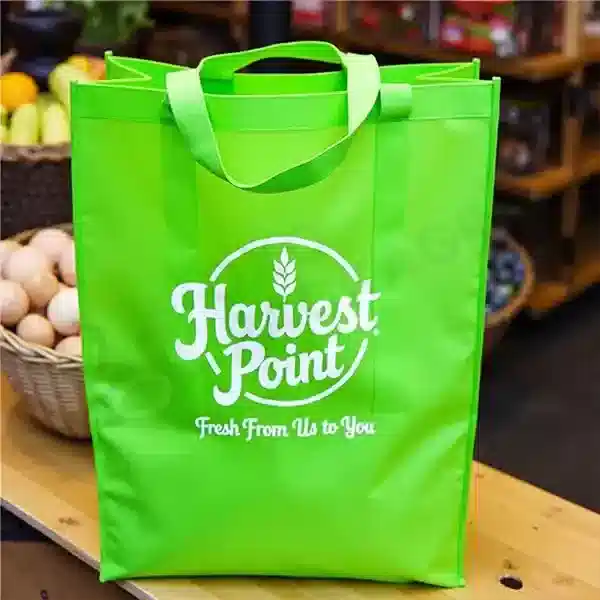 Custom Reusable Green Shopping Bags