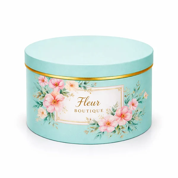 custom round gift box with lid wholesale