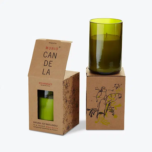custom seed embedded candle boxes