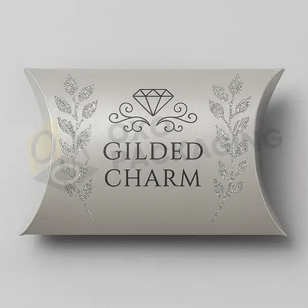 custom silver pillow boxes wholesale