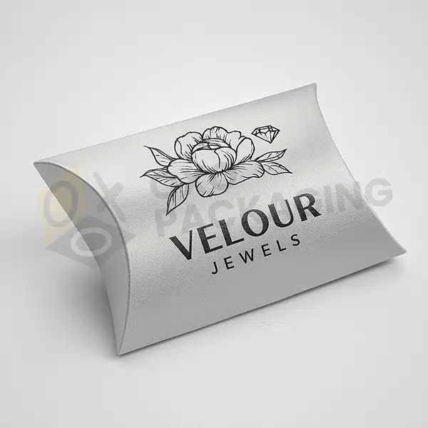 custom silver pillow boxes