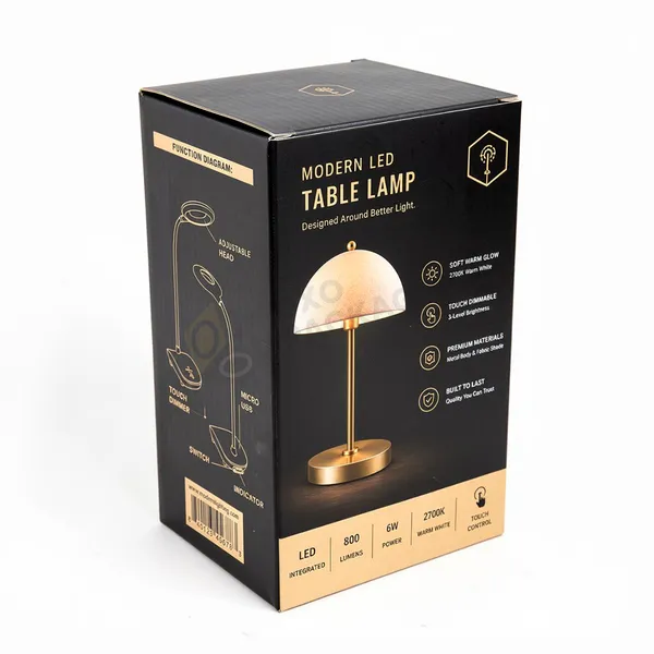 custom table lamp packaging boxes