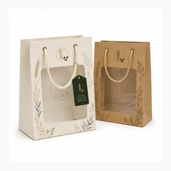 custom window paper bags