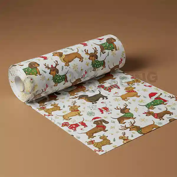 dachshund wrapping paper au