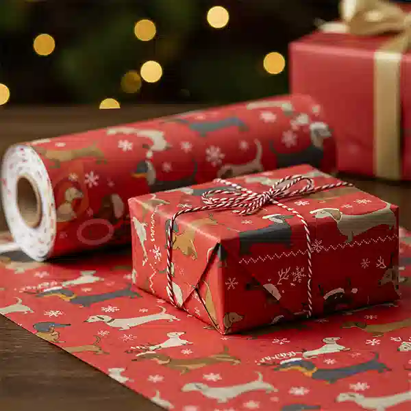 dachshund wrapping paper bulk
