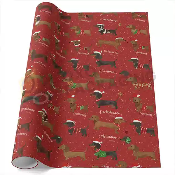 dachshund wrapping paper wholesale