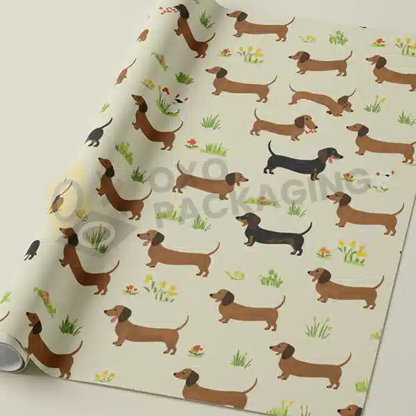 dachshund wrapping paper