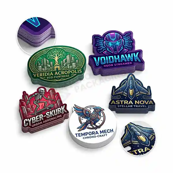 die cut stickers packaging