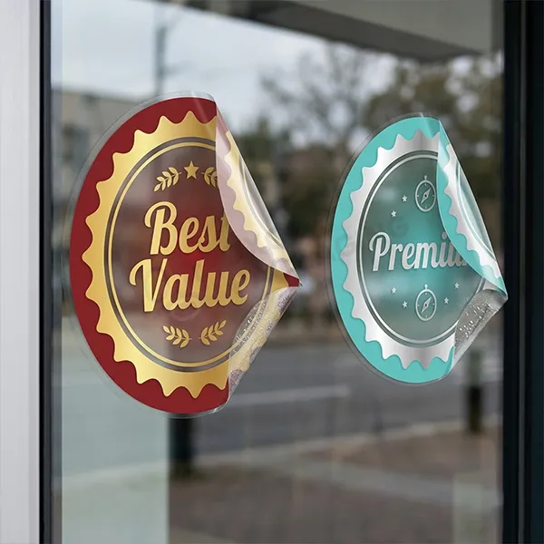 double sided stickers design