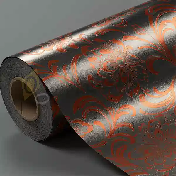embossed metallic wrapping paper